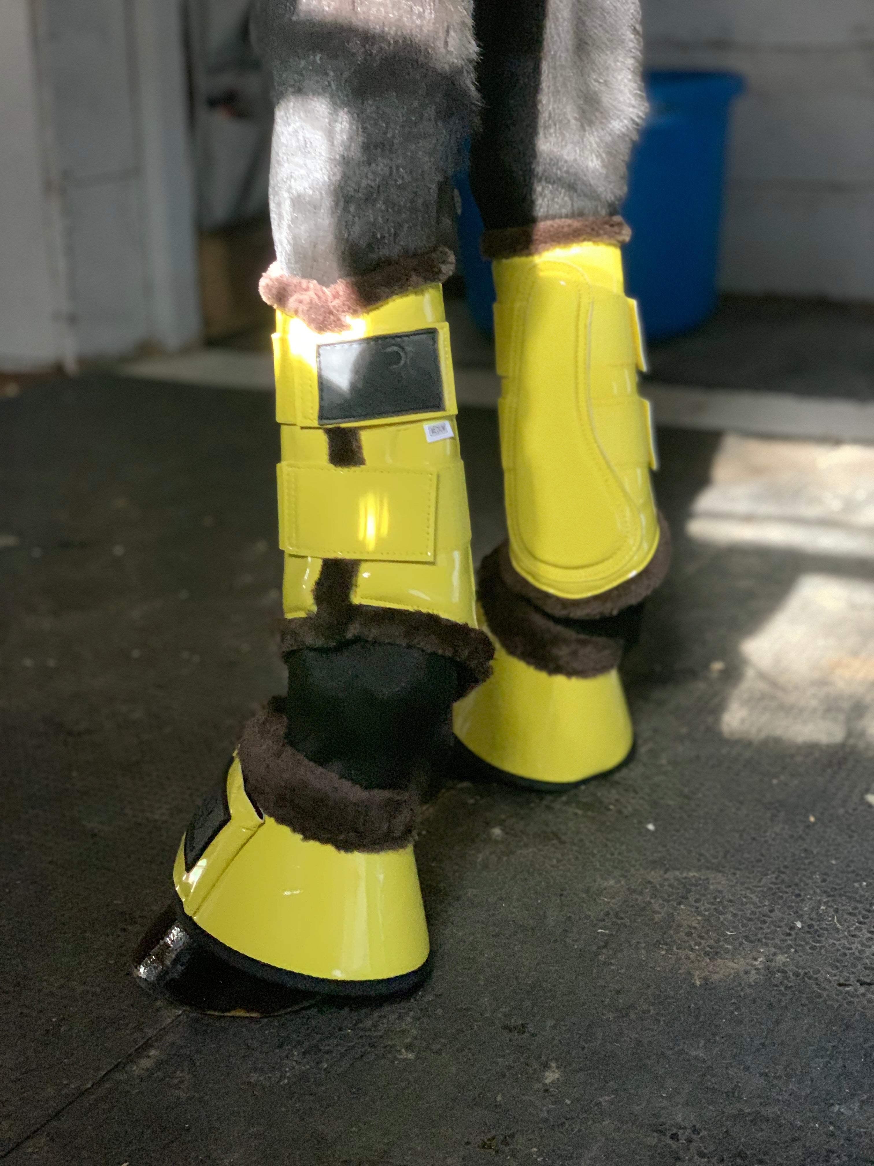 Sunflower Yellow Brushing Boots
