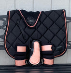 Black and Pink Saddle Pad